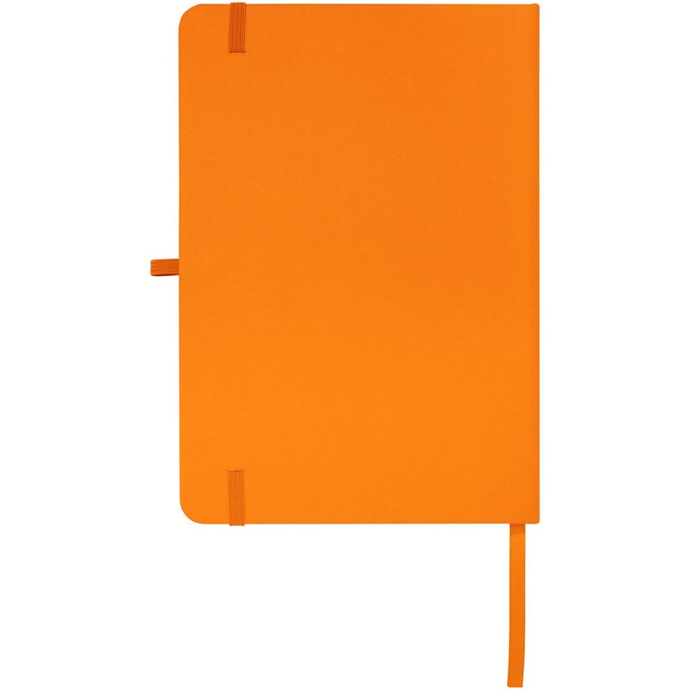 Teak A5 gerecycled notitieboek met harde kaft en gelinieerde pagina's