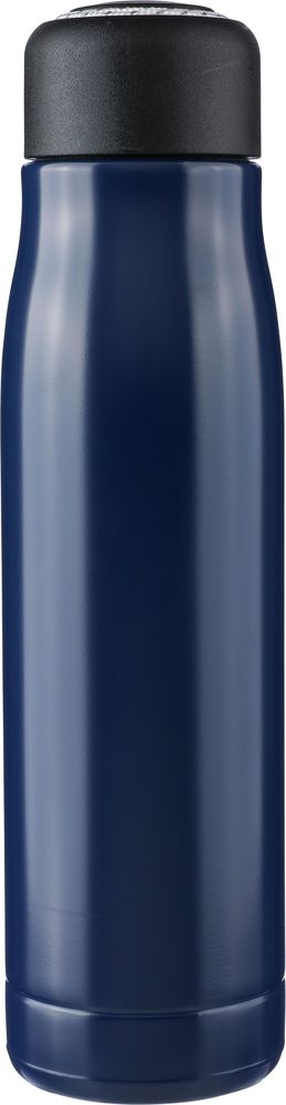 Gerecyclede roestvrijstalen dubbelwandige drinkfles (500 ml) Solene - met logo of onbedrukt bestellen - blauw