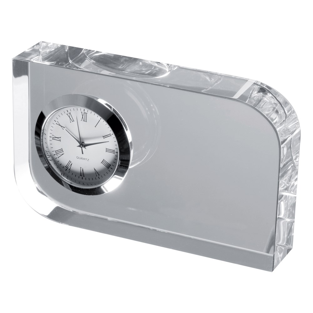 Glasblok met klokje - kopen of bedrukken
