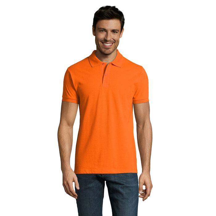 PERFECT MEN - PERFECT HEREN Polo 180g - voor bedrijven en relatiegeschenken - oranje
