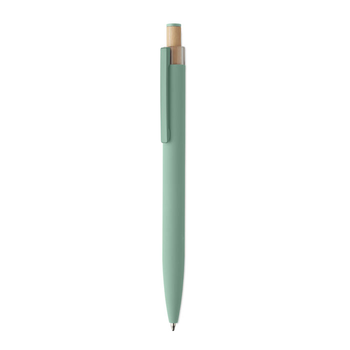 BERGAMO ++ - Gerecyclede aluminium pen - met logo of onbedrukt bestellen - Mintgroen