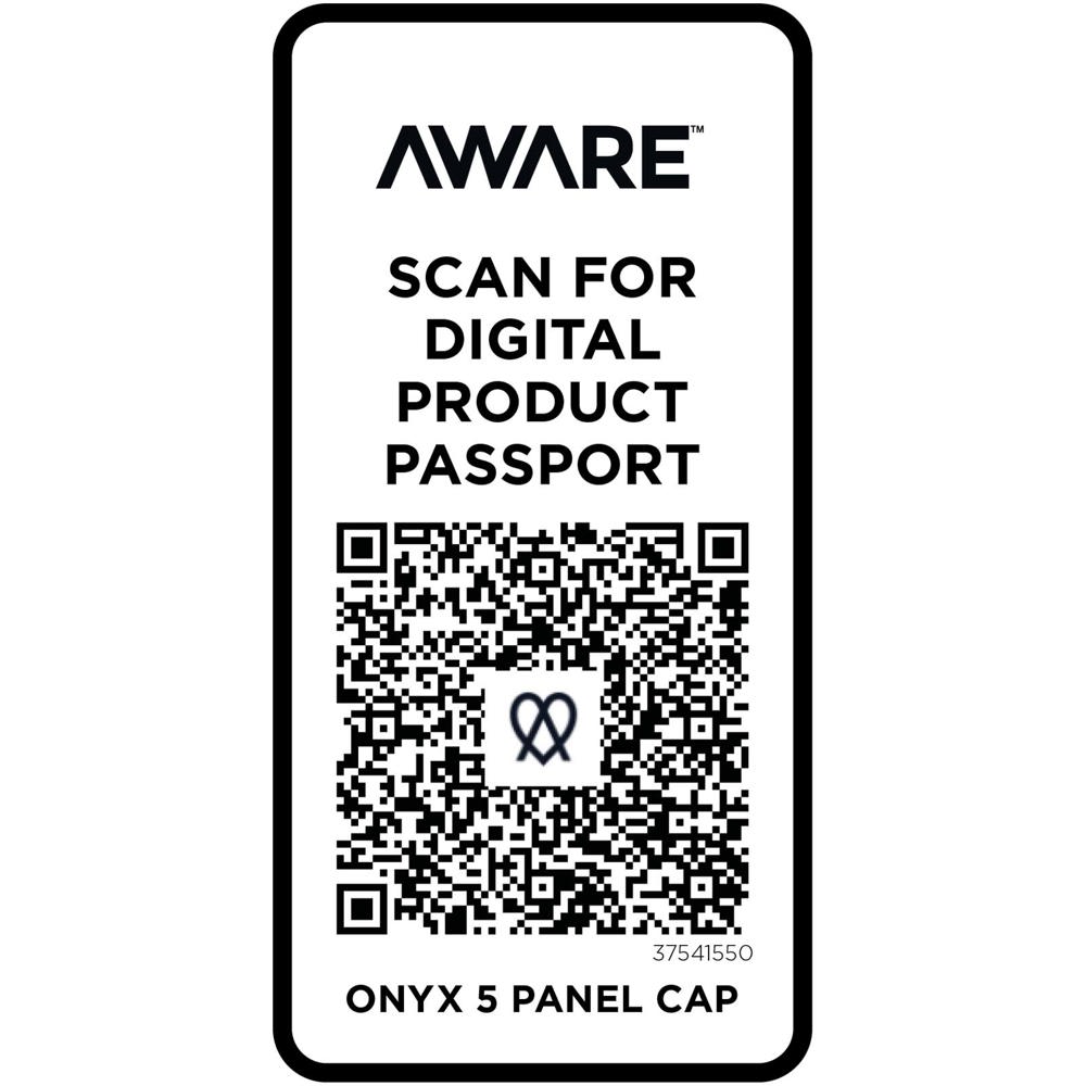 Onyx 240 g/m² 5 panel Aware™ gerecyclede cap