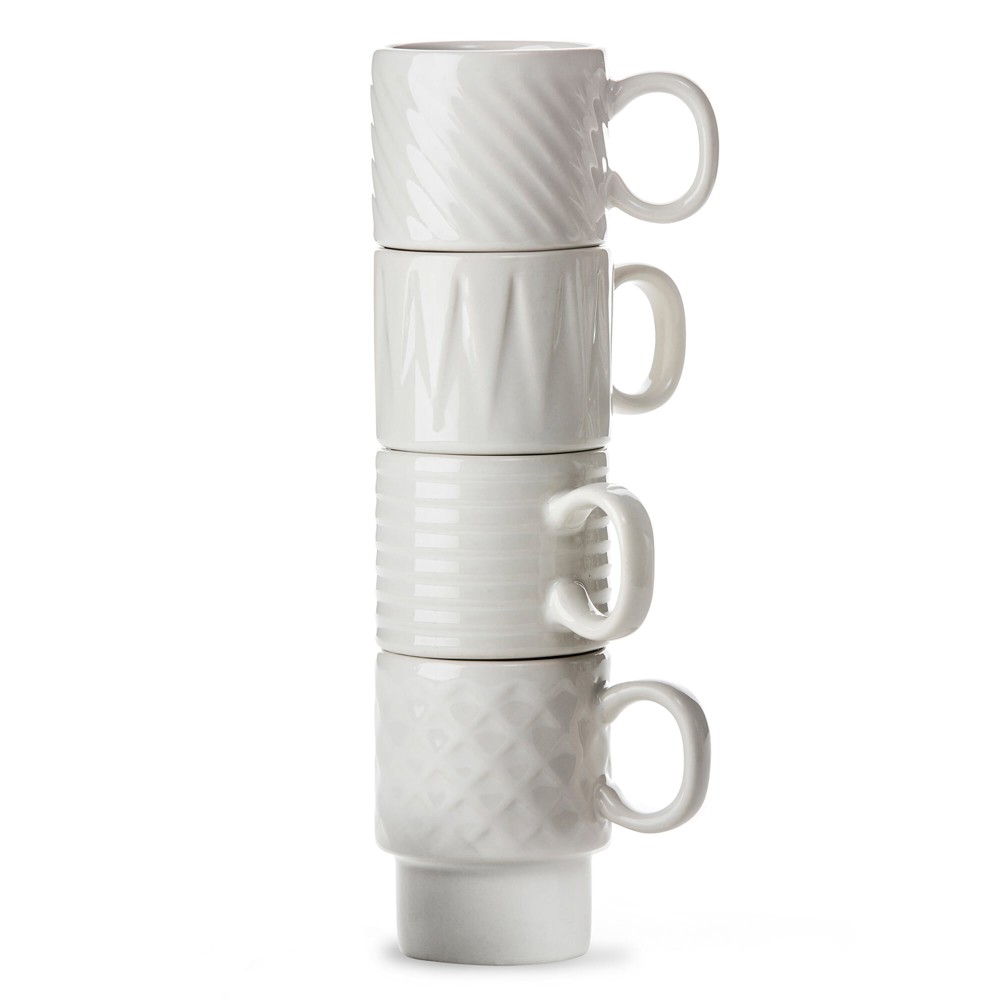 Sagaform Coffee &amp; More Espresso kopjes 4st. 100ml - wit