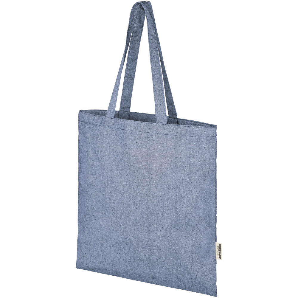 Pheebs 150 g/m² Aware™ gerecyclede draagtas - voor bedrijven en relatiegeschenken - Gemêleerd blauw
