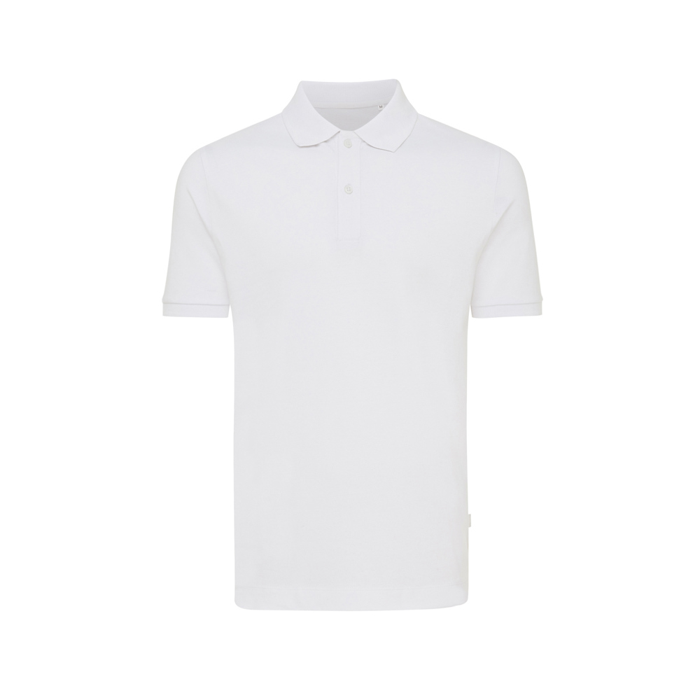 IQONIQ Yosemite gerecycled katoen pique polo - met logo of onbedrukt bestellen - recycled white (± PMS 11-0601 TCX)