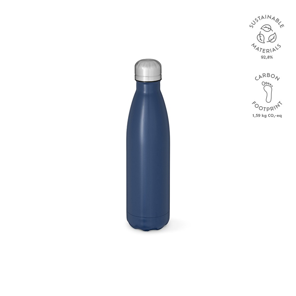 Mississippi 550 fles gerecycled roestvrij staal 535 ml - bedrukt of onbedrukt verkrijgbaar - Marineblauw