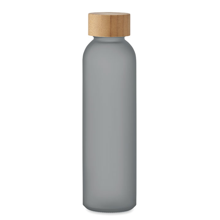ABE - Matglazen fles 500 ml - voor bedrijven en relatiegeschenken - Transparant Grijs