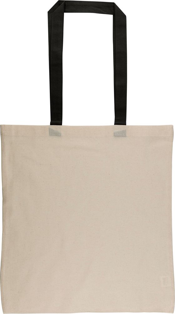 Katoen (140 gsm) boodschappentas Maris - voor bedrijven en relatiegeschenken - Zwart