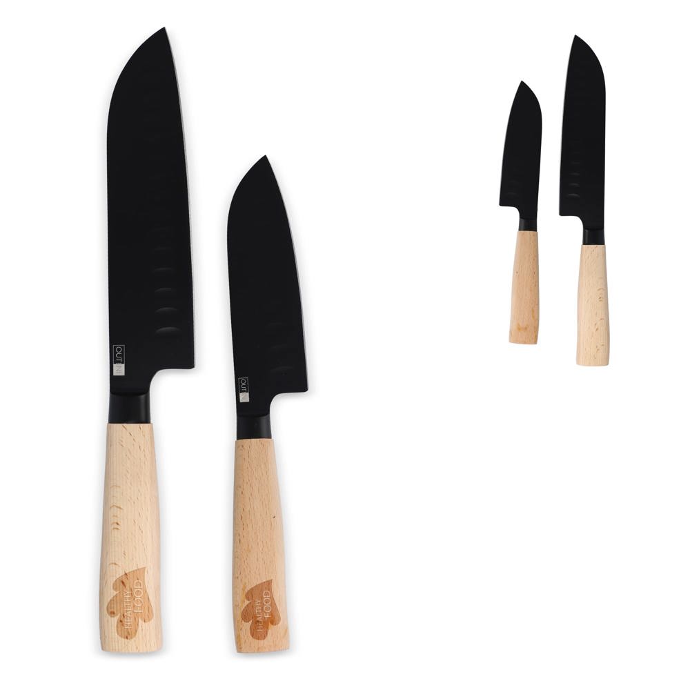 InSideOut Santoku 2pc Messenset Ravn - bedrukt of onbedrukt verkrijgbaar