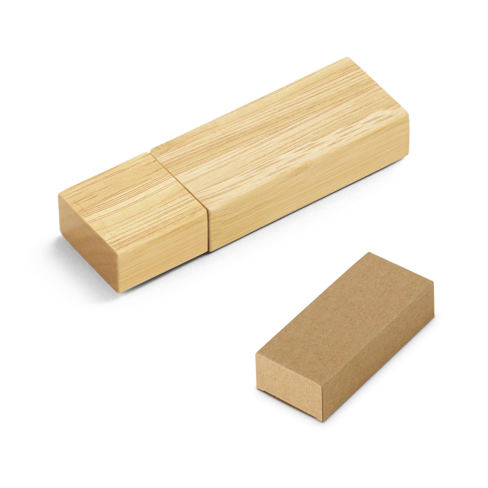 VENTER 16GB. 16GB USB-stick van bamboe - bedrukt of onbedrukt verkrijgbaar