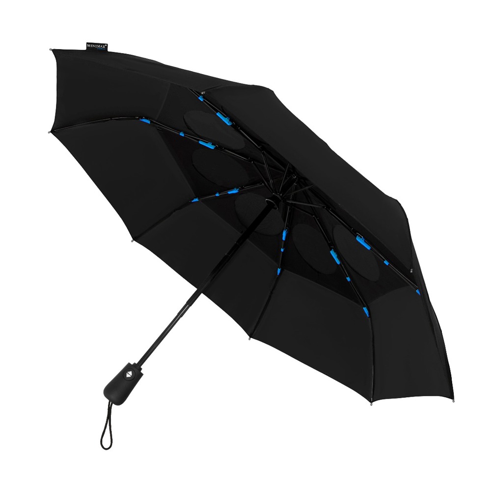 MINIMAX - ECO - Automatisch openen en sluiten - Windproof -  100 cm - Zwart