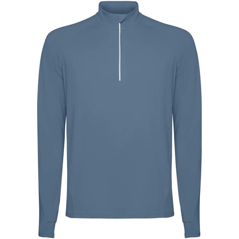 Estambul herensweater met lange mouwen en halve rits - kopen of bedrukken - Stormblauw