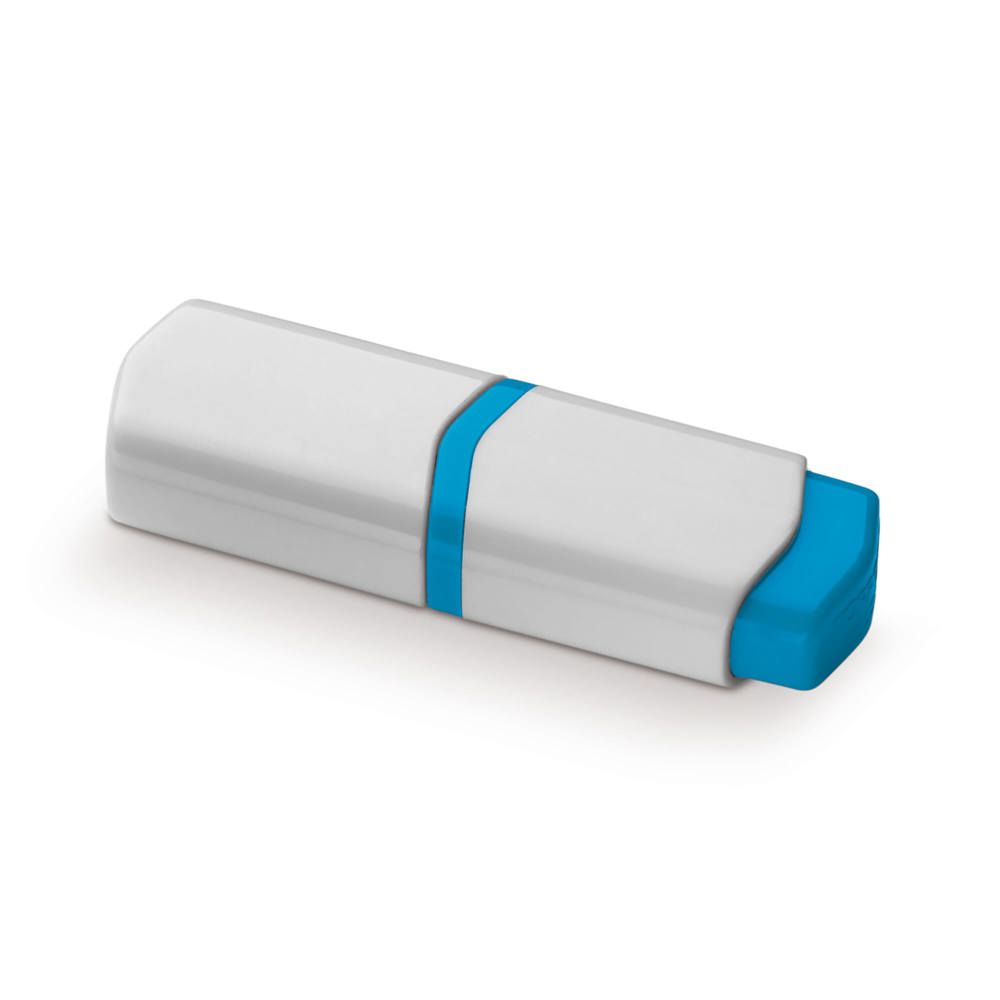 Tekstmarker mini - bedrukt of onbedrukt verkrijgbaar - Wit / Blauw