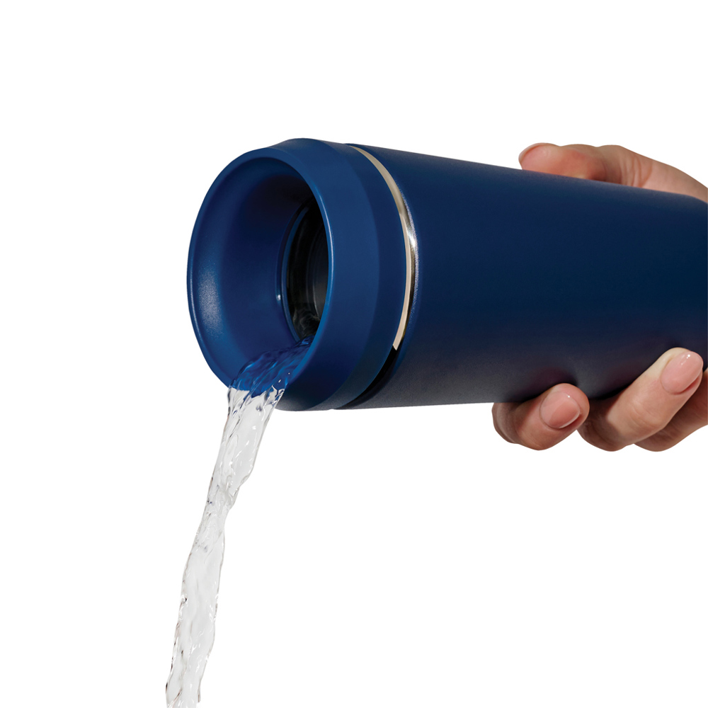 Topl Recycled RVS To Go beker gepatenteerd 360 Lid 354ml