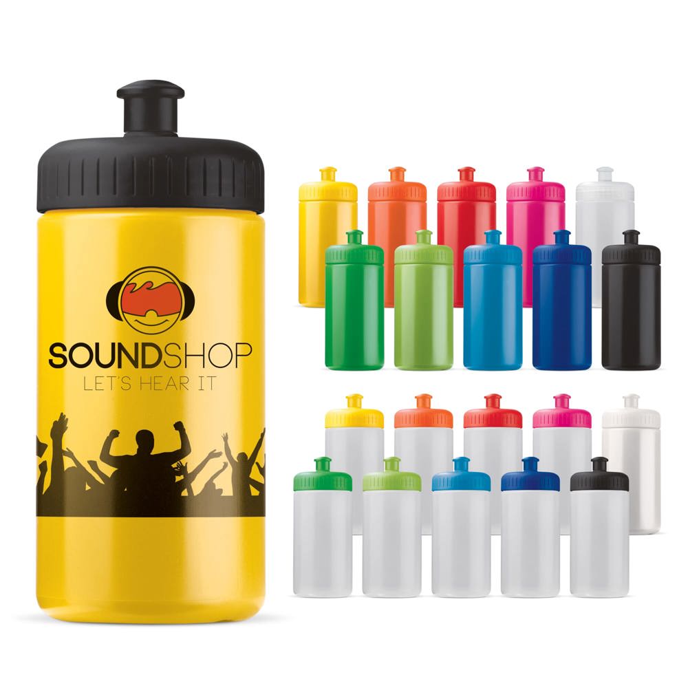 Sportbidon classic 500ml - bedrukt of onbedrukt verkrijgbaar