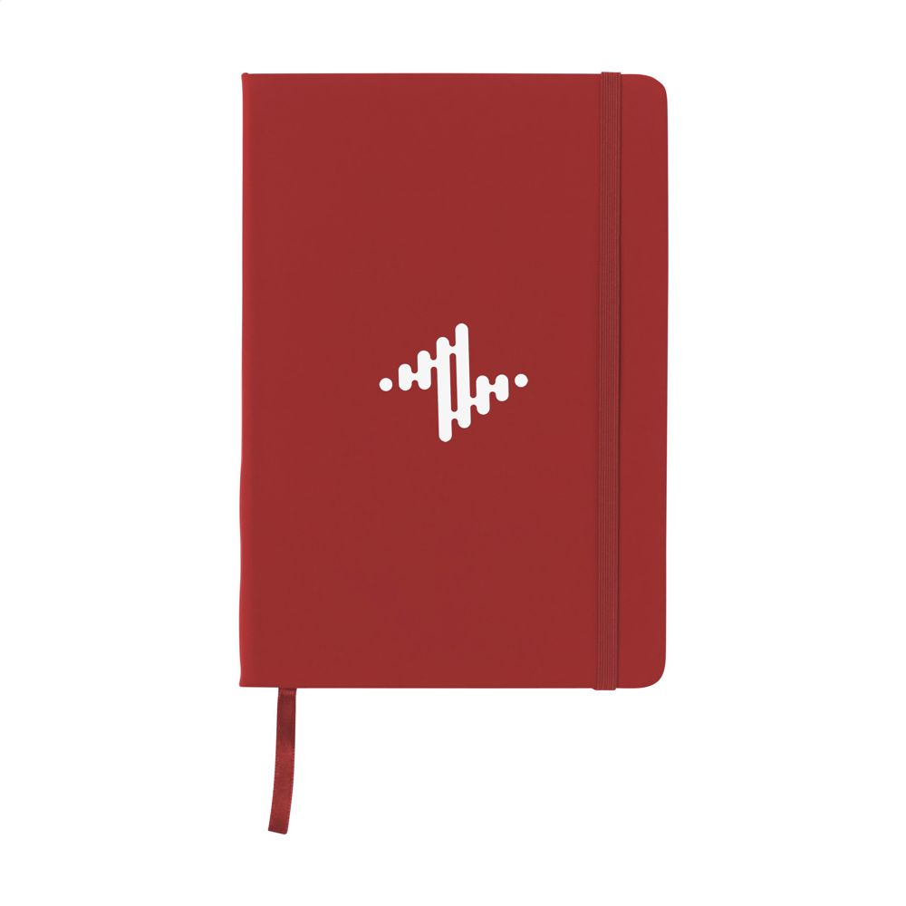 BudgetNote A5 Lines notitieboek - met logo of onbedrukt bestellen - Rood