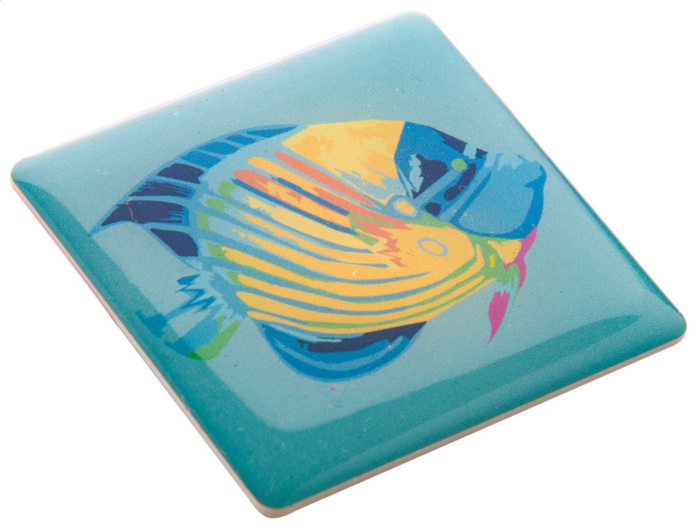 DomeBadge - magnetische badge - kopen of bedrukken - wit (model B)