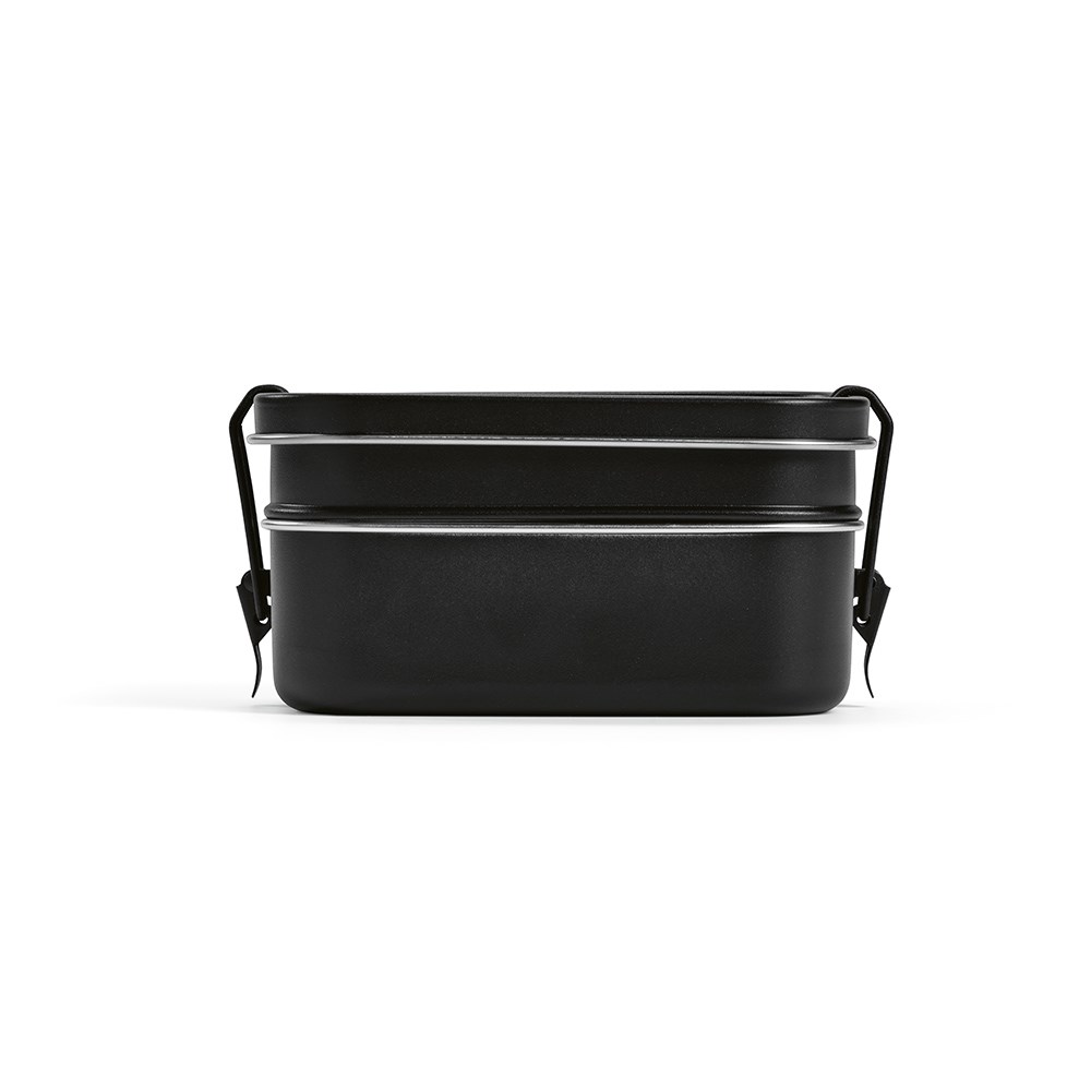 Tintoretto Lunchbox Gerecycled Roestvrij Staal 1240 ml - Zwart