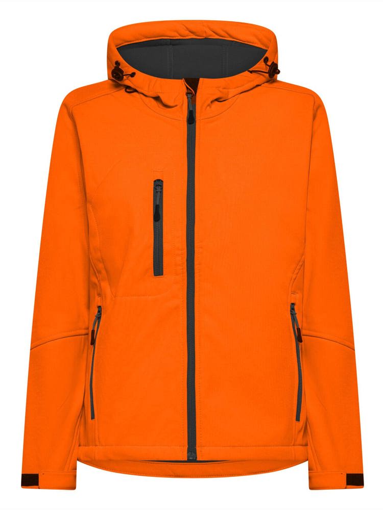 BS Storm dames softshell jas, 340 gr/m² - kopen of bedrukken - Oranje (PMS 1585C)