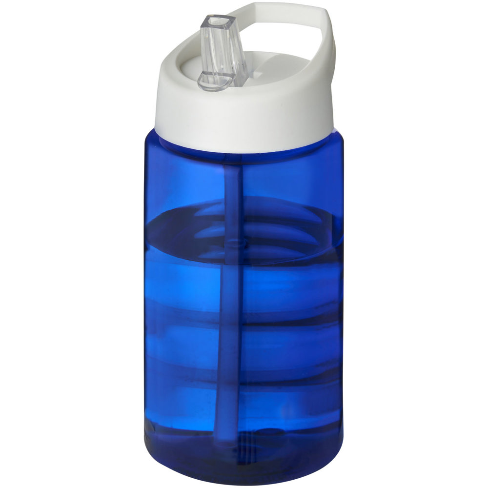 H2O Active® Bop 500 ml sportfles met tuitdeksel - met logo of onbedrukt bestellen - blauw, wit