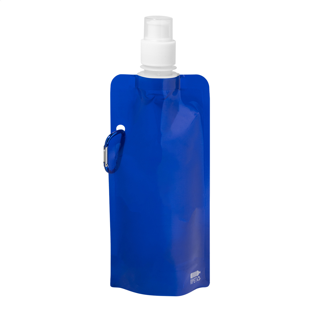 Carabol - opvouwbare RPET fles - met logo of onbedrukt bestellen - blauw