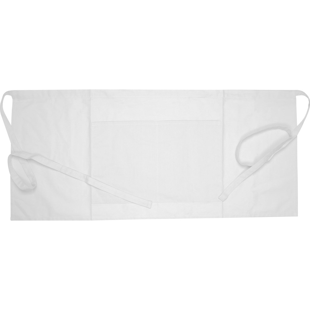 Schort small van 180g Eco Tex - bedrukt of onbedrukt verkrijgbaar - wit