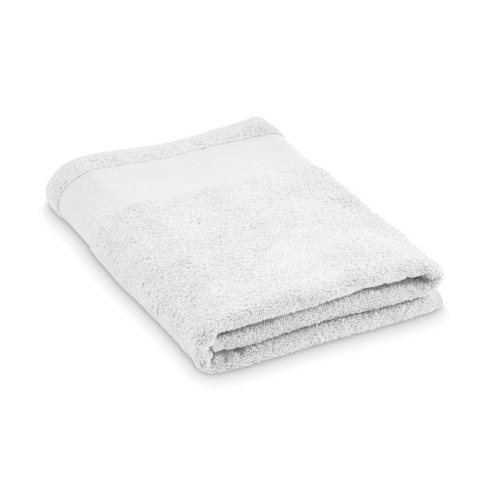 ISLAND 70 - Katoenen badhanddoek - voor bedrijven en relatiegeschenken - wit