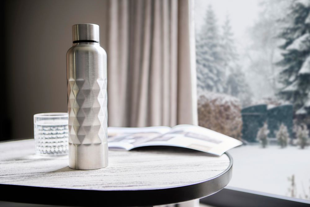 Gerecycled roestvrijstalen enkelwandige drinkfles (800 ml) Talin