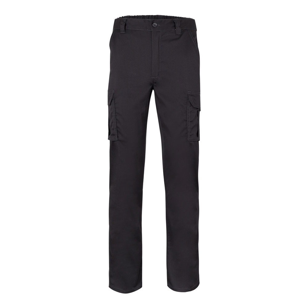 VL LUGH. Stretch broek met meerdere zakken (240 g/m²) van katoen (46%), EME (38%) en polyester (16%) - kopen - Zwart