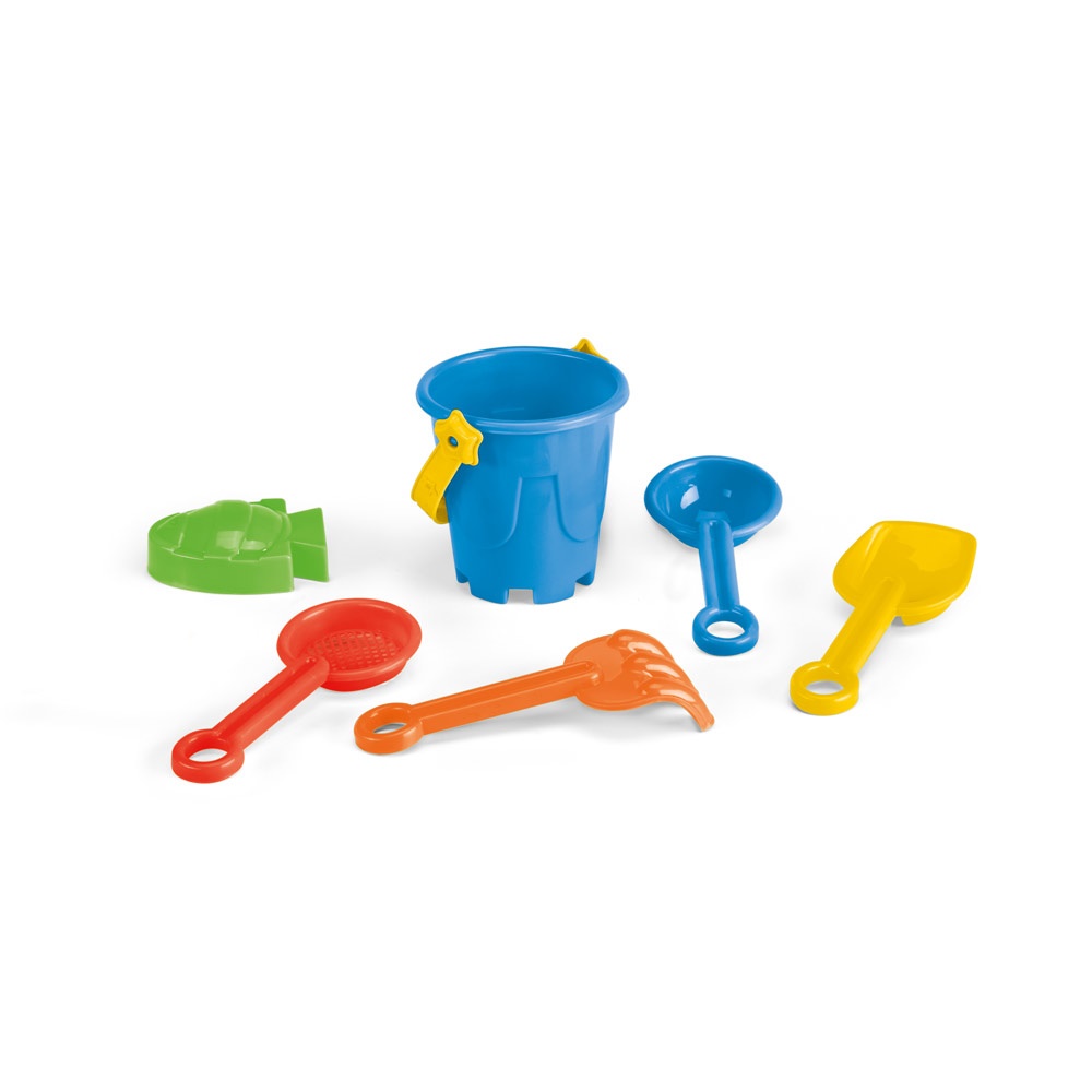 VALLARTA. PP strandemmer met 5 accessoires - voor bedrijven en relatiegeschenken - Licht blauw