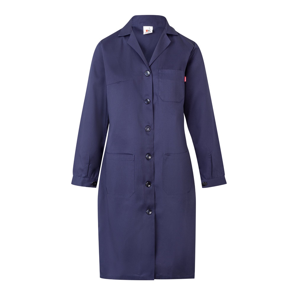 VL RAMA. Keperstofsok met lange mouwen (175g/m²), van keperstof katoen (35%) en polyester (65%) - met logo of - blauw