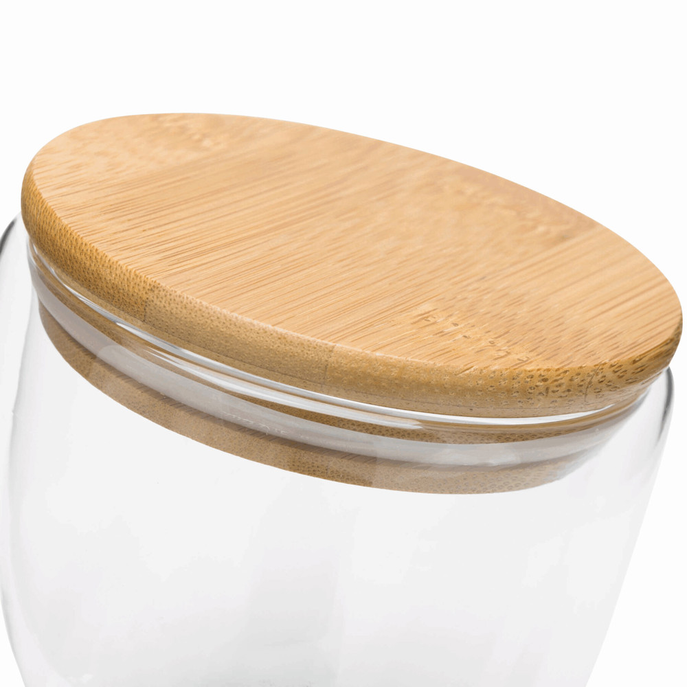 BAMBOO ART S - Dubbelwandig glas, inhoud ca. 250 ml. - voor bedrijven en relatiegeschenken