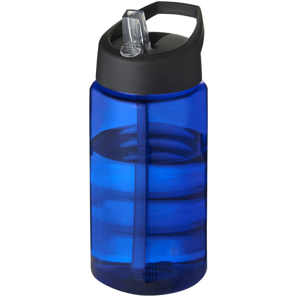 H2O Active® Bop 500 ml sportfles met tuitdeksel - met logo of onbedrukt bestellen - blauw, zwart