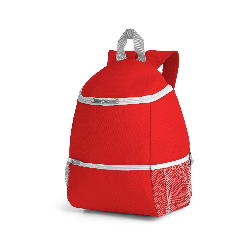 JAIPUR. Koeltas 10L in 600D polyester - met logo of onbedrukt bestellen - rood