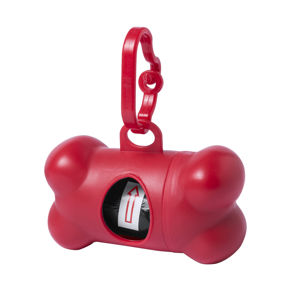 Pobba - dispenser voor poepzakjes - kopen of bedrukken - rood