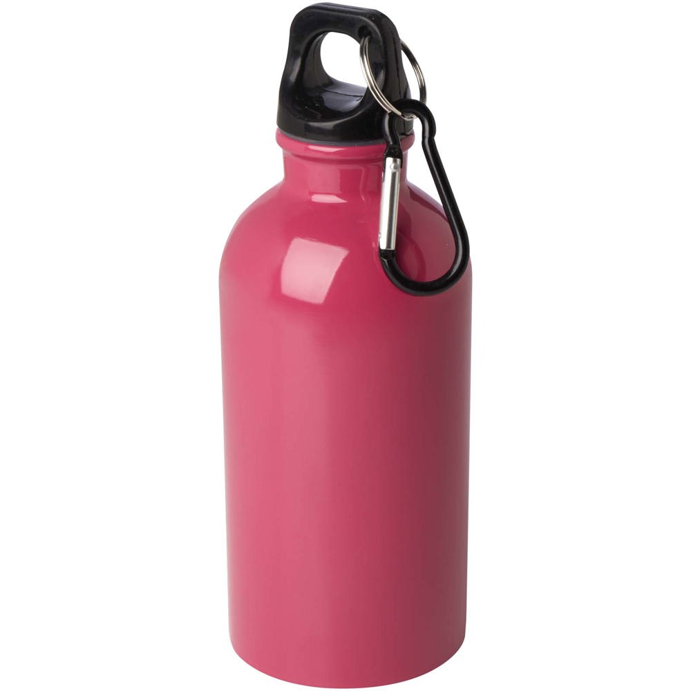 Oregon 400 ml RCS gecertificeerde enkelwandige roestvrijstalen waterfles met karabijnhaak - kopen of bedrukken - Magenta