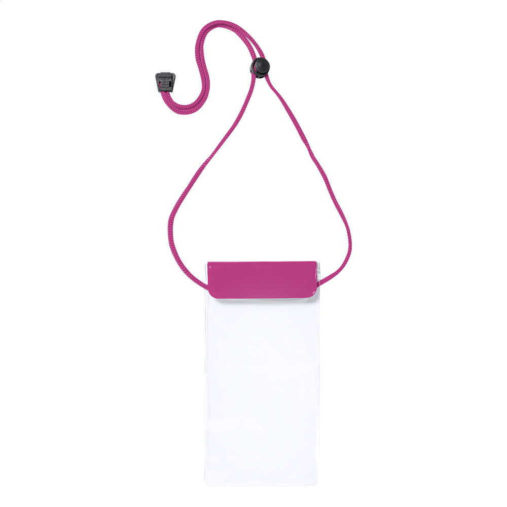 Splash - waterdichte mobiele telefoon hoes - bedrukt of onbedrukt verkrijgbaar - fuchsia/transparant