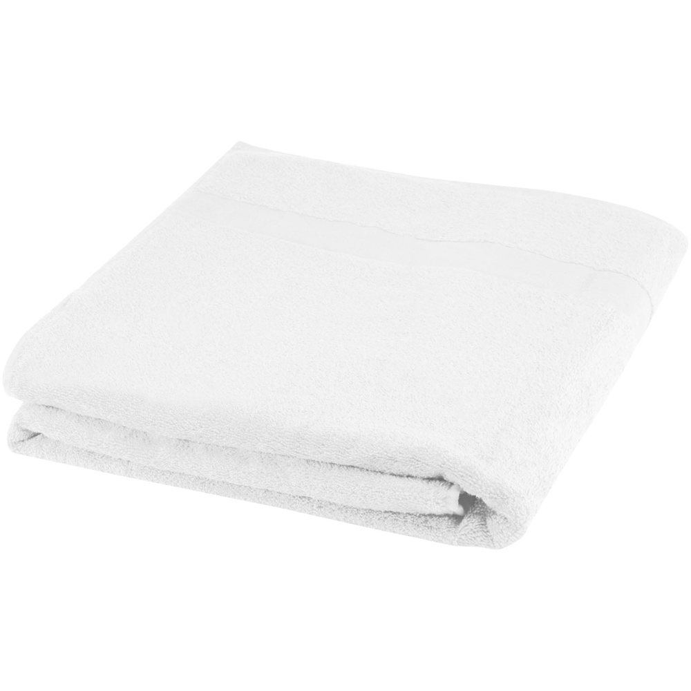 Evelyn handdoek 100 x 180 cm van 450 g/m² katoen - bedrukt of onbedrukt verkrijgbaar - Wit