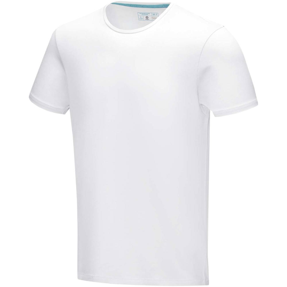 Balfour biologisch heren t-shirt met korte mouwen - bedrukt of onbedrukt verkrijgbaar - wit