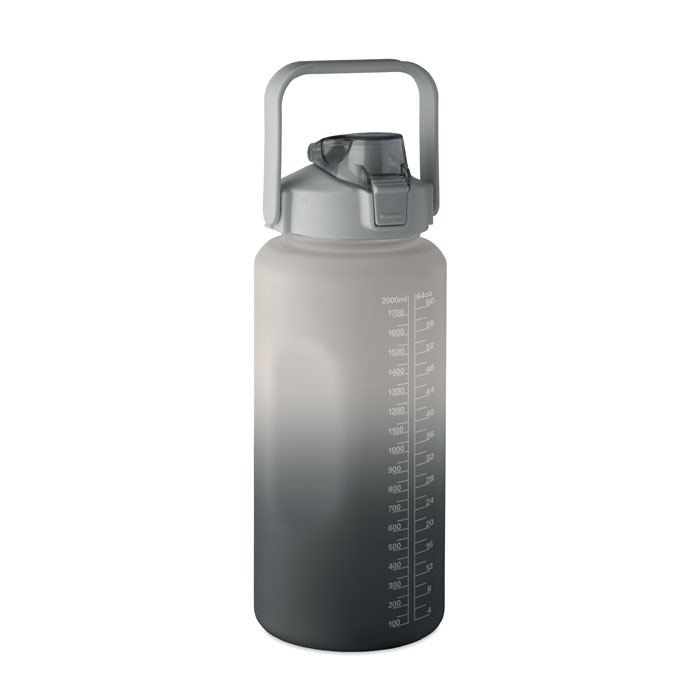 ACTIVATE MAX - RPET waterfles 2000ml - met logo of onbedrukt bestellen - zwart