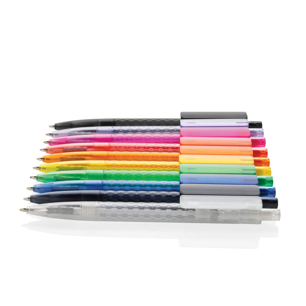 X3 GRS gerecycled PC plastic pen frosted - met logo of onbedrukt bestellen