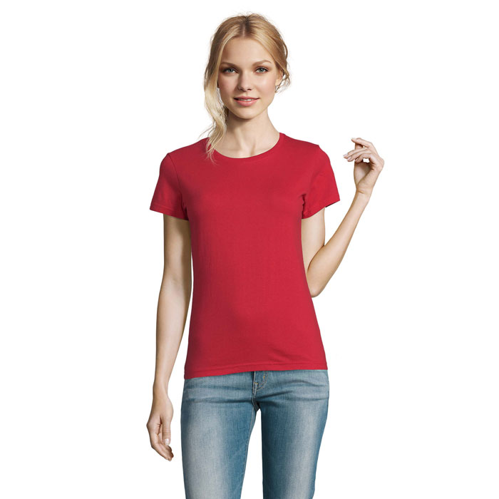 IMPERIAL WOMEN - IMPERIAL DAMES T-Shirt 190g - voor bedrijven en relatiegeschenken - Rood