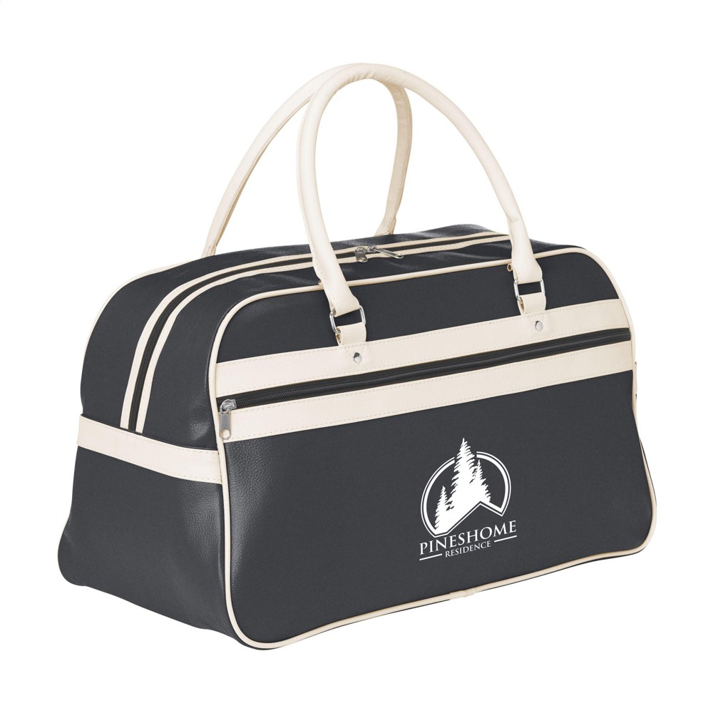 RetroSport sporttas - zwart/wit (± PMS Black)