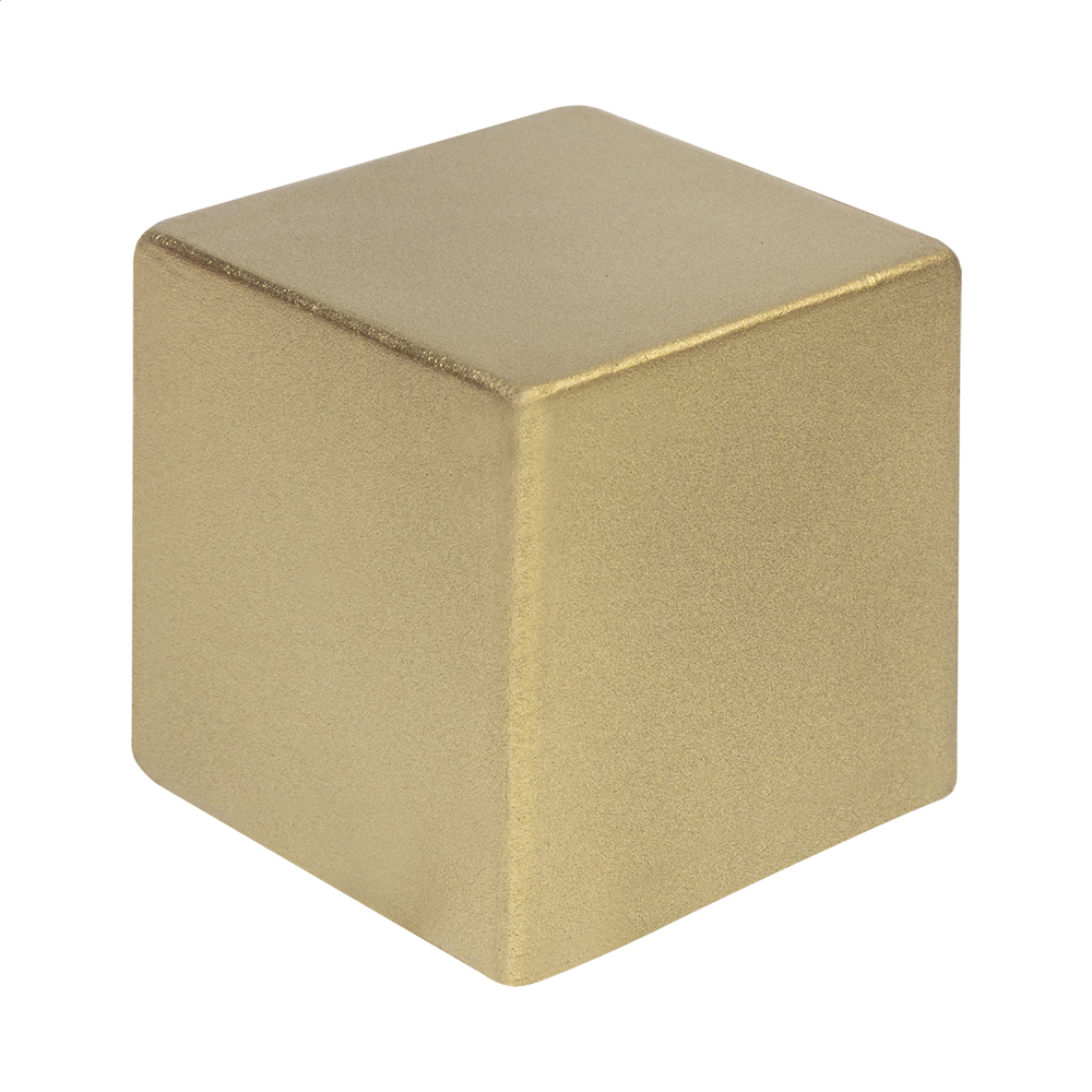 Cubix Shine - metallic antistress bal - met logo of onbedrukt bestellen - Goud