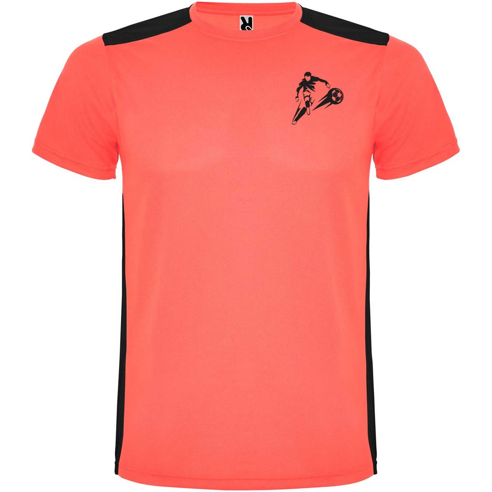 Detroit 130 g/m² sportshirt met korte mouwen voor kinderen
