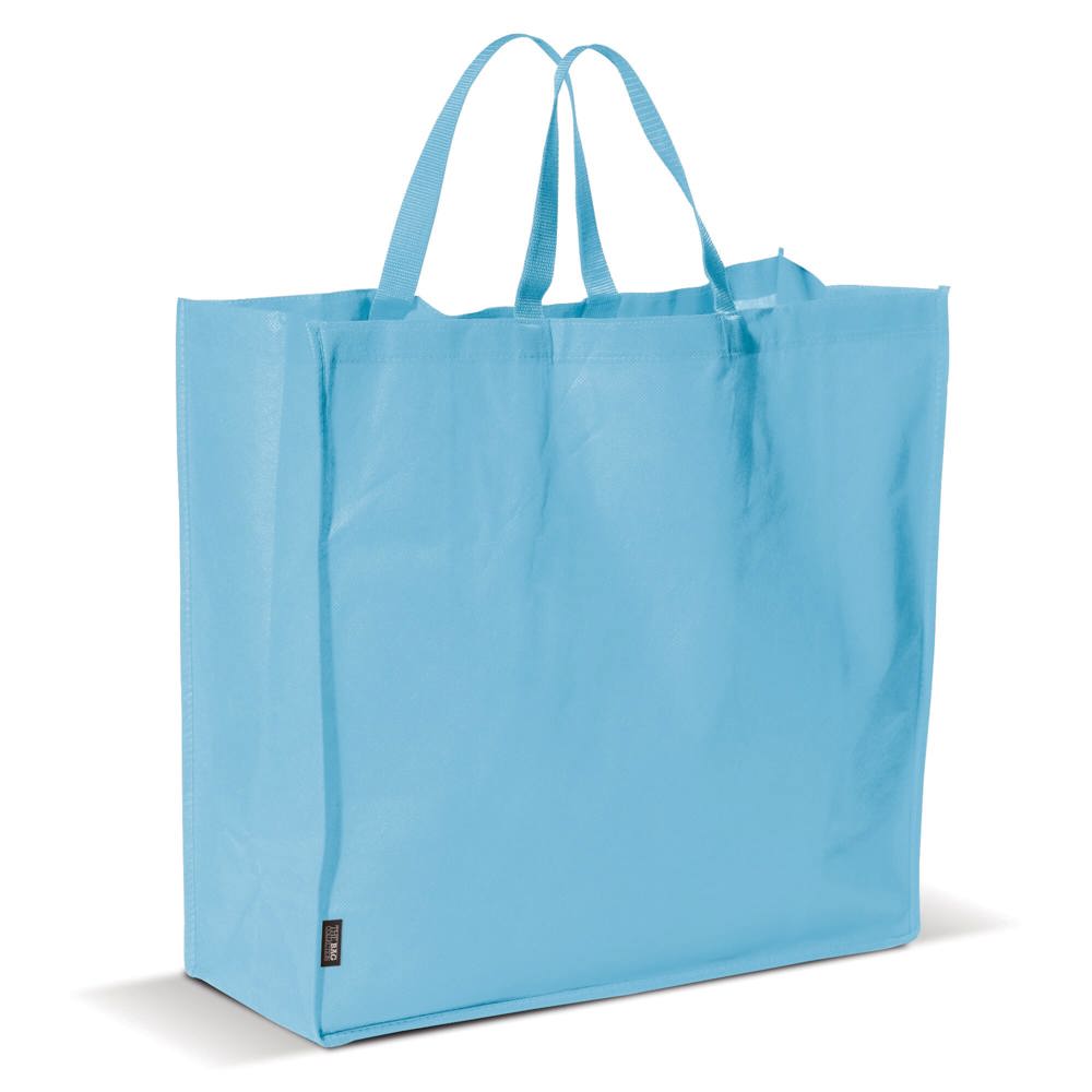 Draagtas non woven 75g/m² - bedrukt of onbedrukt verkrijgbaar - Lichtblauw