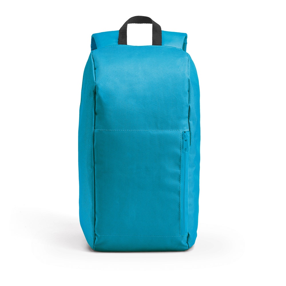 LUGANE. 600D polyester rugzak - met logo of onbedrukt bestellen - licht blauw