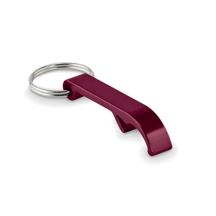 OVIKEY - Sleutelhanger aluminium - voor bedrijven en relatiegeschenken - bordeaux