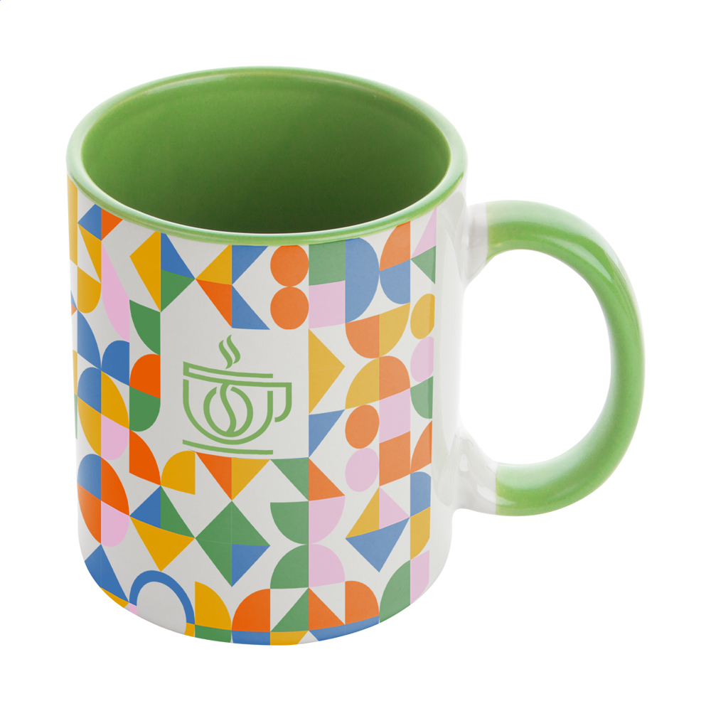 InnoColour - sublimatie mok - voor bedrijven en relatiegeschenken - groen/wit