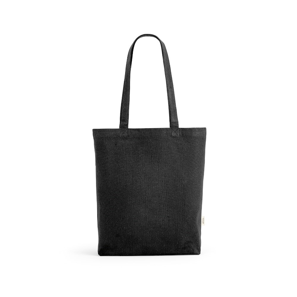 Logan boodschappentas gerecycled katoen 280 gsm - Zwart